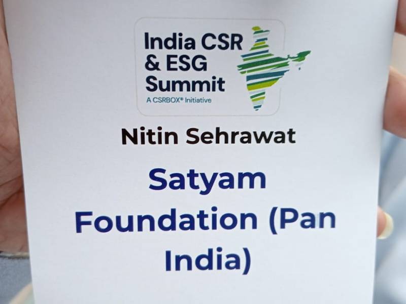 Satyam Foundation Joins India CSR & ESG Summit to Expand&nbsp;Impact
